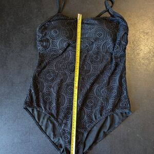 Catalina Black Lace One Piece Swimsuit